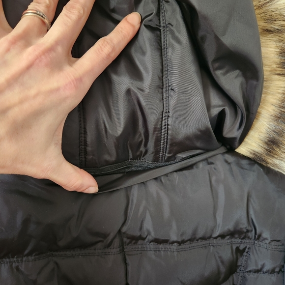 Michael Kors Women's Long Down Black Puffer Jacket, Size: Petite Small - Picture 10 of 14